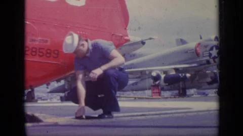 1962:ITALY.Pilot Posing In Front Of The Airplane Stock Photos