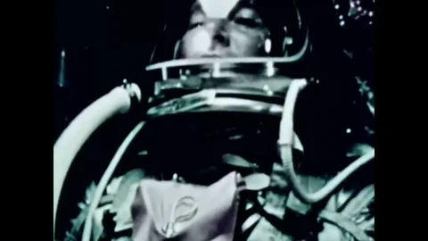 1963 - An astronaut is seen aboard a Mer... | Stock Video | Pond5