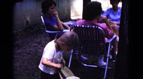 1963: boy trying on sombrero COLD SPRINGS, NEW YORK Stock Footage
