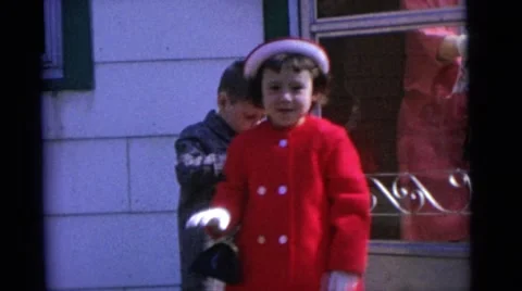 1963: children are seen playing with toys CAMDEN, NEW JERSEY Stock Footage