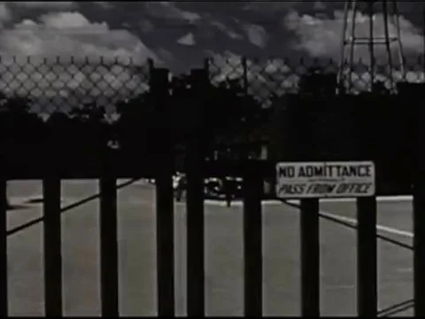 1963-A convoy of sleds pulls supplies, and a helicopter and Polecats arrive at Stock Footage 79454880