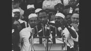 1963 - Crowds Of Activists Applaud And Cheer As Martin Luther King Gives His I Stock Footage