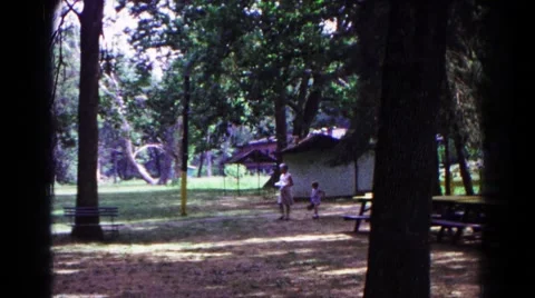 1963: a forest area is seen COLD SPRINGS, NEW YORK Stock Footage