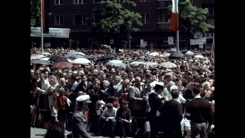 1963-John F. Kennedy / State Visit / West Berlin / 1963 Stock Footage