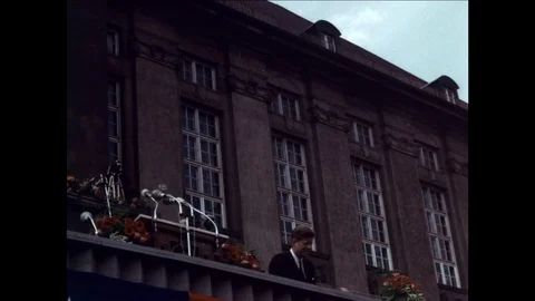 1963-John F. Kennedy / State Visit / West Berlin / 1963 Stock Footage
