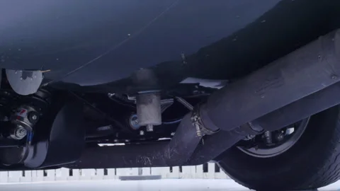 1963 Lightweight Jaguar E-Type Exhaust Stock-Footage 156583102