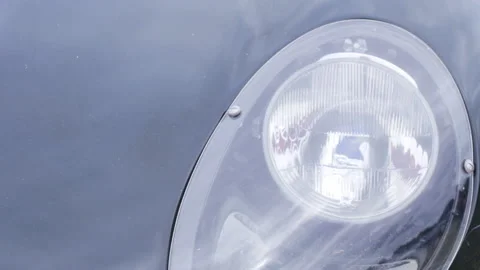 1963 Lightweight Jaguar E-Type Headlamp Video stock 156583459