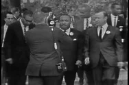 The 1963 March On Washington Civil Rights Rally. Martin Luther King Arrives. Stock Footage