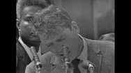 The 1963 March On Washington Civil Rights Rally. Burt Lancaster Speaks. Stock Footage