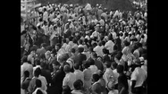 The 1963 March On Washington Civil Rights Rally. Stock Footage