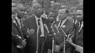 The 1963 March On Washington Civil Rights Rally. Stock Footage