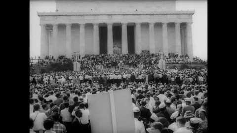 1963-March on Washington / Washington / Aug 28, 1963 Stock Footage