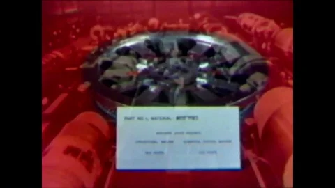 1963 - Numerically controlled machines can build aircraft and spacecraft Stockbeeldmateriaal 86136936