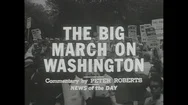 1963 - People From All Over The Nation Arrive In Washington Dc For The March On Stock Footage
