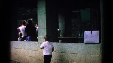 1963: a picnic in a forest area is seen COLD SPRINGS, NEW YORK Stock Footage