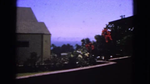 1963: residential area is seen CALIFORNIA Stock Footage