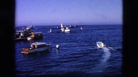 1963: ship is seen CALIFORNIA Stock Footage