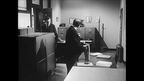 In 1963 Soviet spies attempt to gain access to confidential classified documents Video stock 101608687