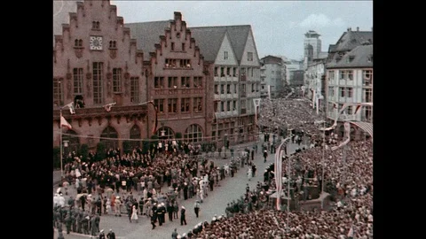 1963-State Visit / John F. Kennedy / Frankfurt am Main / Germany / 1963 Stock Footage