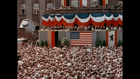 1963-State Visit / John F. Kennedy / West Berlin / Germany Stock Footage 77822171