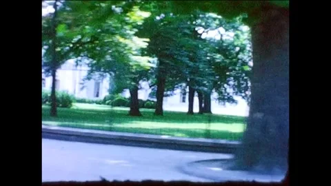 1963 White House drive by Washington DC Stock Footage 336739032