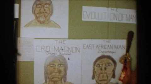 1963:TEXAS USA.Lady Looking At The Evolution Of Man At Work Stock Photos