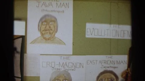 1963:TEXAS USA.Lady Looking At The Evolution Of Man At Work Stock Photos