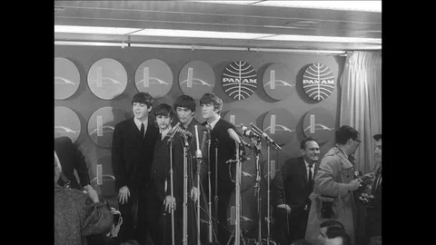 1964-The Beatles / New York City / USA / 1964 Stock Footage