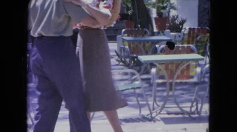 1964: a couple is seen dancing SAN JUAN, PUERTO RICO Stock Footage