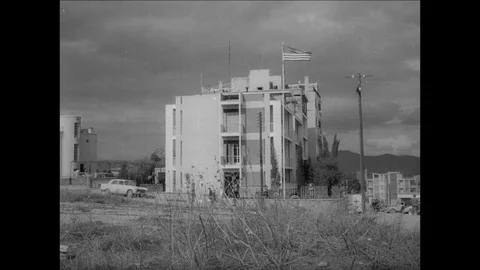 1964-Cyprus Dispute / Nicosia / Cyprus / 1964 Stock Footage