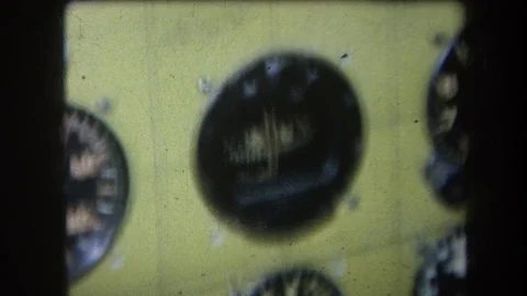 1964: Dashboard with Knobs and Gauges in Volmer Yucaipa California 動画素材 70185945