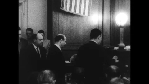 1964-Jack Ruby / Condamnation / Kennedy Murder / USA / 1964 Stock Footage