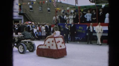 1964: a parade is seen HARVARD, ILLINOIS Stock Footage