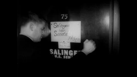 1964-Pierre Salinger / Politician / Election Campaign / USA / 1963-1964 Stock Footage
