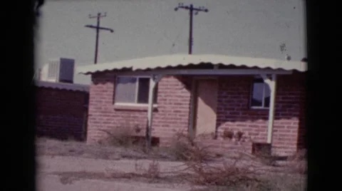 1964: a residential area is seen COTTONWOOD, ARIZONA Stock Footage