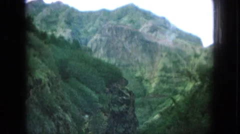 1964: a scenic view while driving in the countryside somewhere HAWAII Stock Footage
