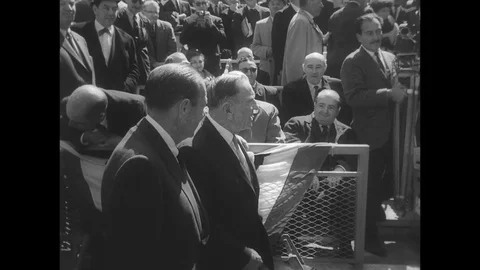 1964-Shea Stadium / Inauguration / New York City / USA / 1964 Stock Footage