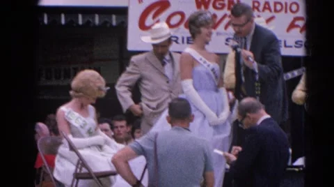 1964: winning contestant RACINE, WISCONSIN Stock Footage