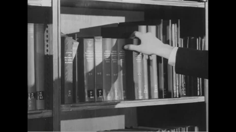 1965 - Argentinian university students study in a library, work on looms, and in Stock Footage 124181972