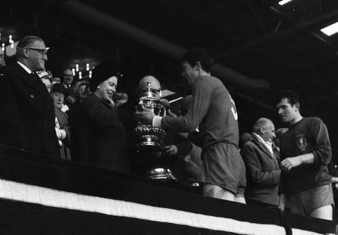1965 FA Cup Final: Leeds 1 Liverpool 2 Stock Photos