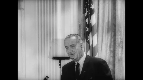 1965-Lyndon B. Johnson / Speech / Vietna... | Stock Video | Pond5