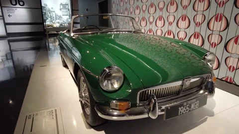 1965 MG MGB Mk1 two seat roadster Stock Footage 338420085