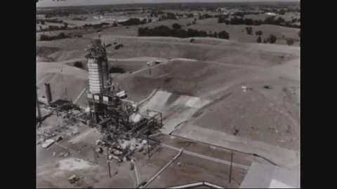 1965 - A Nuclear Engine for Rocket Vehicle Application is given a ground test at Stock Footage 82334141