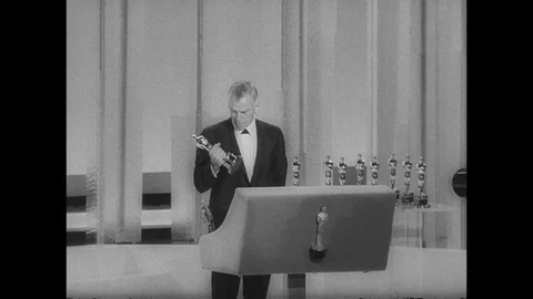 1966-Academy Awards Ceremony / Santa Monica Civic Auditorium / USA / 1966 Stock Footage