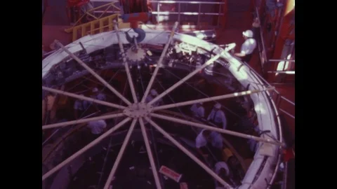 1966-Apollo 1 / Rocket Stage / Assembly / Aug 31, 1966 Stock Footage