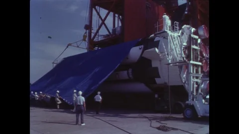 1966-Apollo 1 / Saturn IB / USA / Aug 29, 1966 Stock Footage 77892789