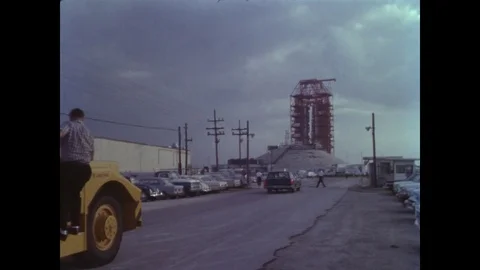 1966-Apollo 1 / Saturn IB / USA / Aug 29, 1966 Stock Footage 77892806