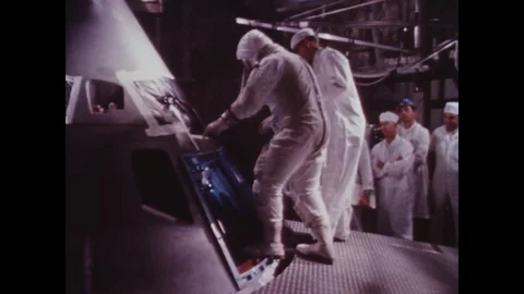 1966-Apollo 1 / Spaceman / Space Capsule / Test / Oct 18, 1966 Stock Footage 77893117