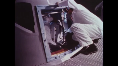 1966-Apollo 1 / Spaceman / Space Capsule / Test / Oct 18, 1966 Stock Footage 77893118