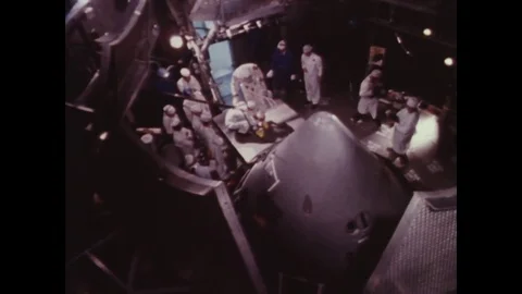 1966-Apollo 1 / Spaceman / Space Capsule / Test / Oct 18, 1966 Stock Footage 77893121